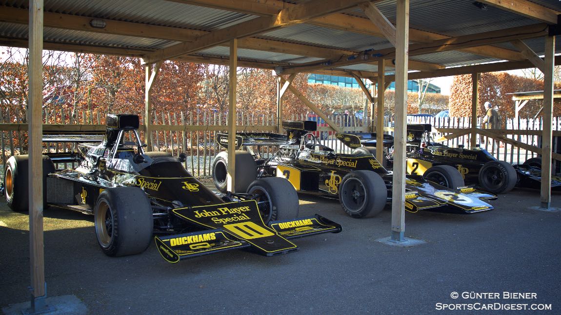 John Player Special Lotus-Cosworth Line-Up