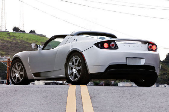 Tesla roadster - back